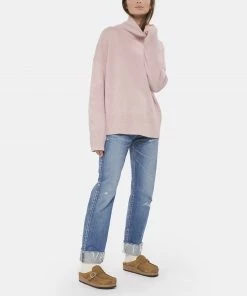 VANESSA BRUNO Pull Col Roulé Malo Laine Rose Poudré -Boutique MAJESTIC FILATURES unnamed file 890