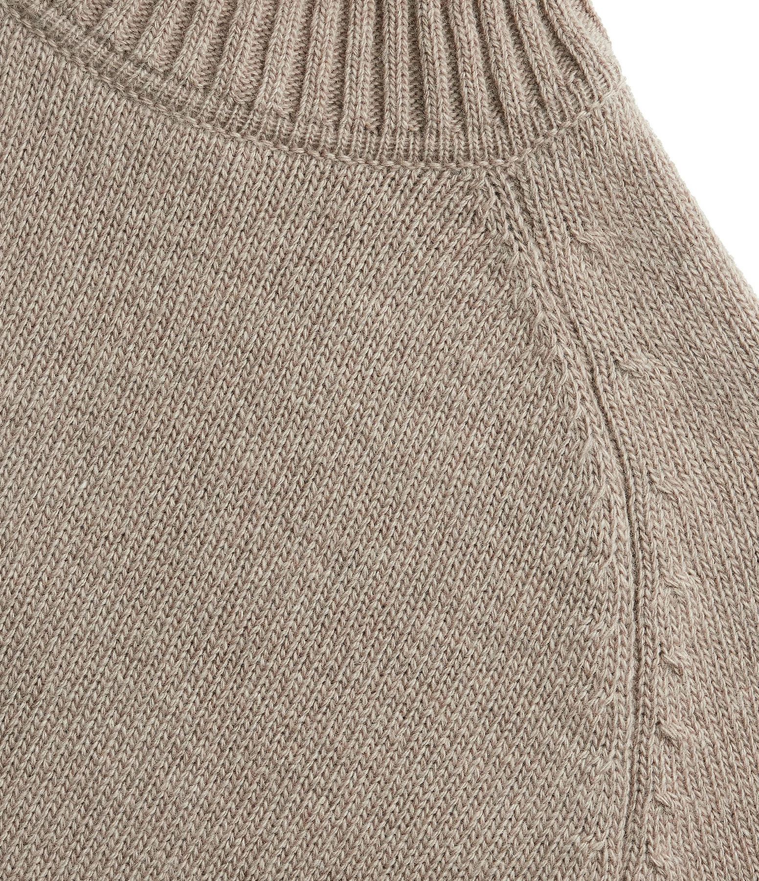 AMI PARIS Pull Col Roulé Laine Beige 4 AMI PARIS Pull Col Roulé Laine Beige – Image 2