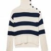 ZADIG & VOLTAIRE Pull Alma Cachemire Rayures Sugar -Boutique MAJESTIC FILATURES unnamed file 904