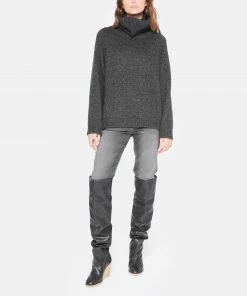 MAEVY MOUVEMENT LIBRE Pull Style Col Roulé Laine Noir -Boutique MAJESTIC FILATURES unnamed file 911