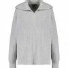 JEANNE VOULAND Pull Gabor Zipper Laine Gris -Boutique MAJESTIC FILATURES unnamed file 913