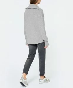 JEANNE VOULAND Pull Gabor Zipper Laine Gris -Boutique MAJESTIC FILATURES unnamed file 917