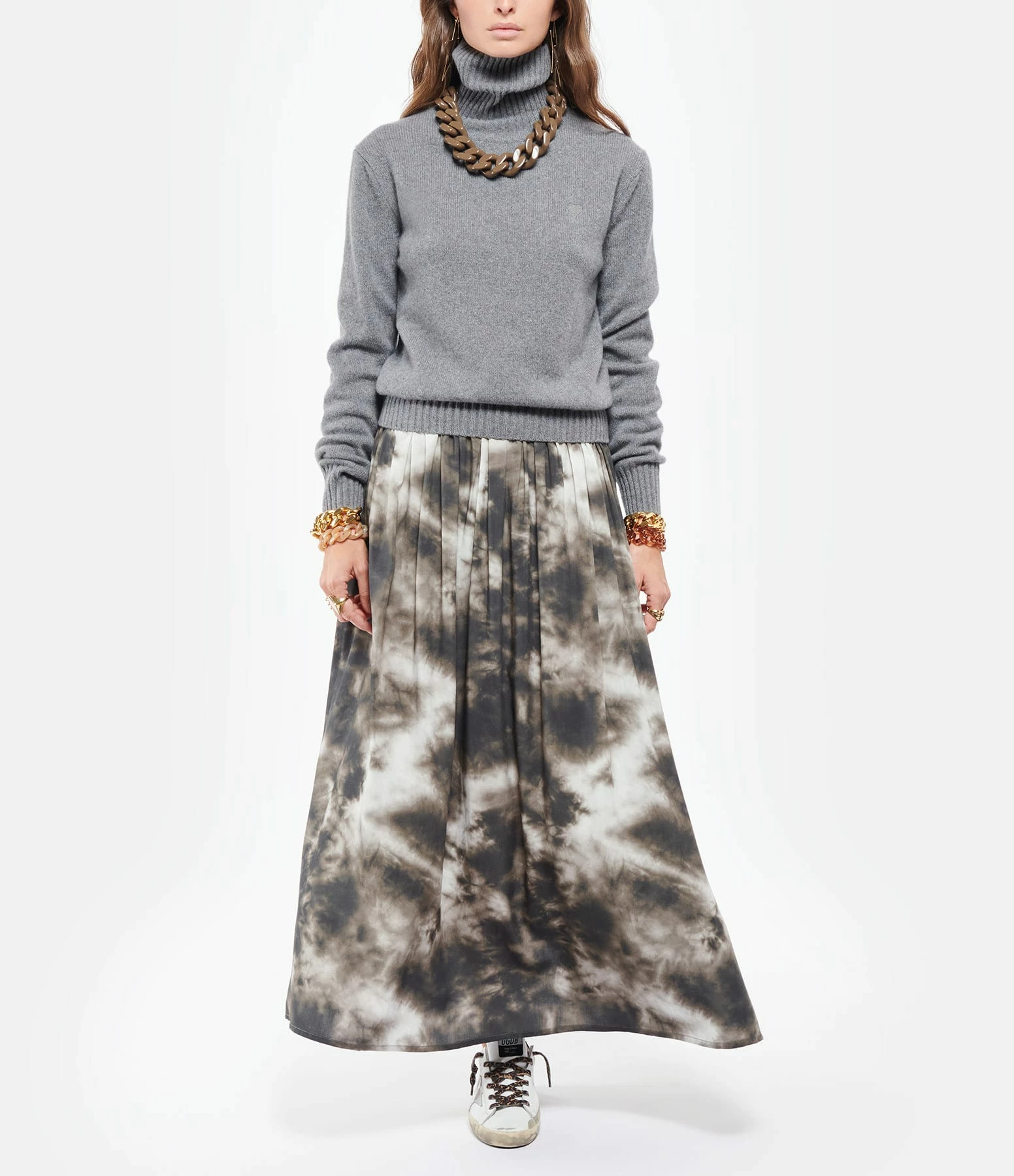 AMI PARIS Pull Oversize Ami De Cœur Cachemire Gris 5 AMI PARIS Pull Oversize Ami De Cœur Cachemire Gris – Image 3