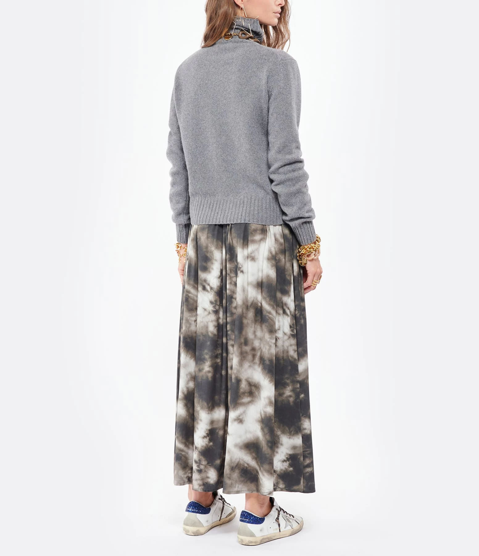 AMI PARIS Pull Oversize Ami De Cœur Cachemire Gris 6 AMI PARIS Pull Oversize Ami De Cœur Cachemire Gris – Image 4