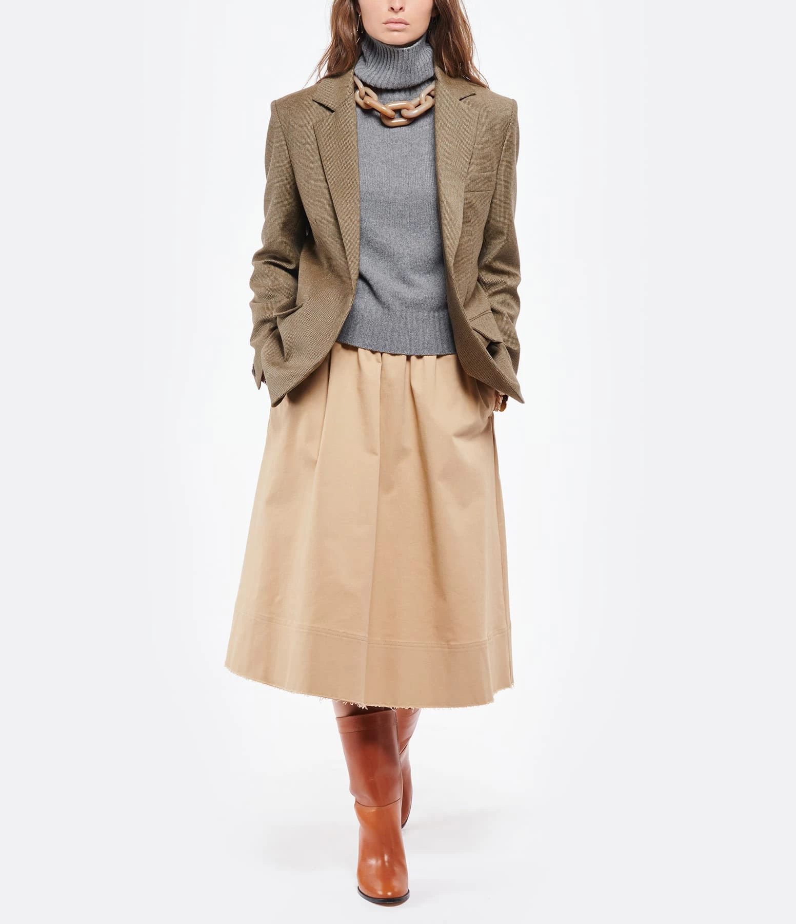 AMI PARIS Pull Oversize Ami De Cœur Cachemire Gris 7 AMI PARIS Pull Oversize Ami De Cœur Cachemire Gris – Image 5
