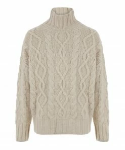 VANESSA BRUNO Pull Col Roulé Sahel Écru