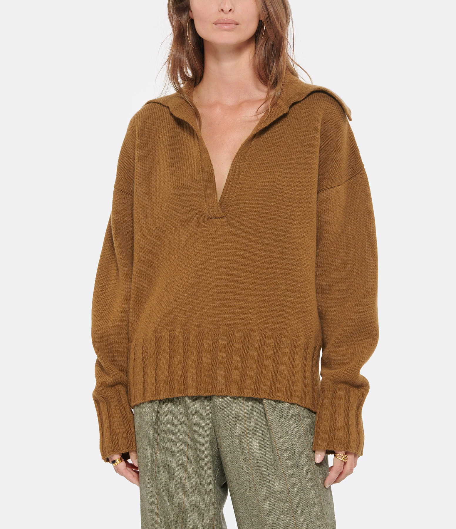 MADE IN TOMBOY Pull Musa Laine Camel 5 MADE IN TOMBOY Pull Musa Laine Camel – Image 3