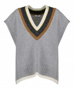 CLOSED Pull Sans Manches Laine Gris