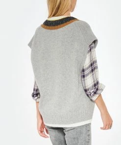 CLOSED Pull Sans Manches Laine Gris -Boutique MAJESTIC FILATURES unnamed file 991